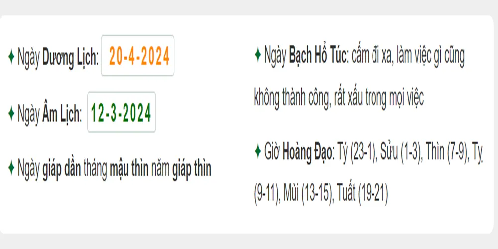 20/4 là ngày gì? Hạn chế đi xa, đề phòng mất của trong ngày này