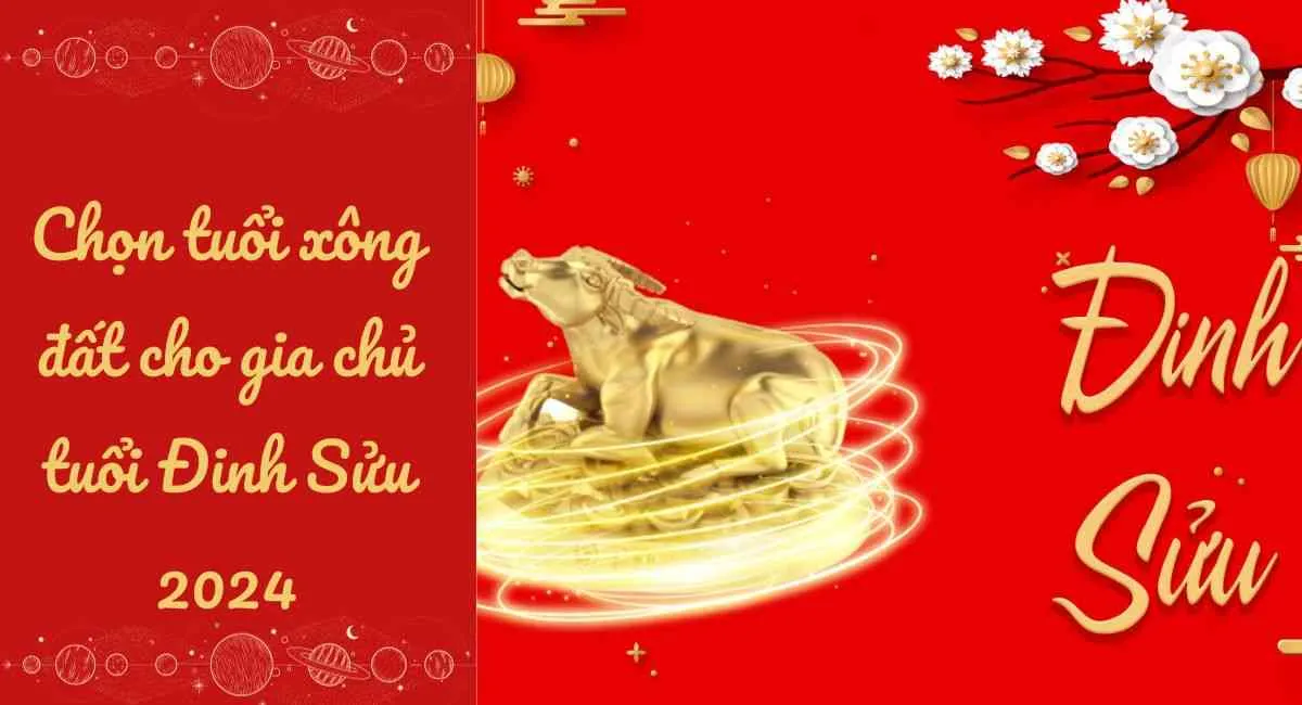 Chọn tuổi xông đất cho gia chủ tuổi Đinh Sửu 2024 giúp tiền bao la, phú quý đầy nhà