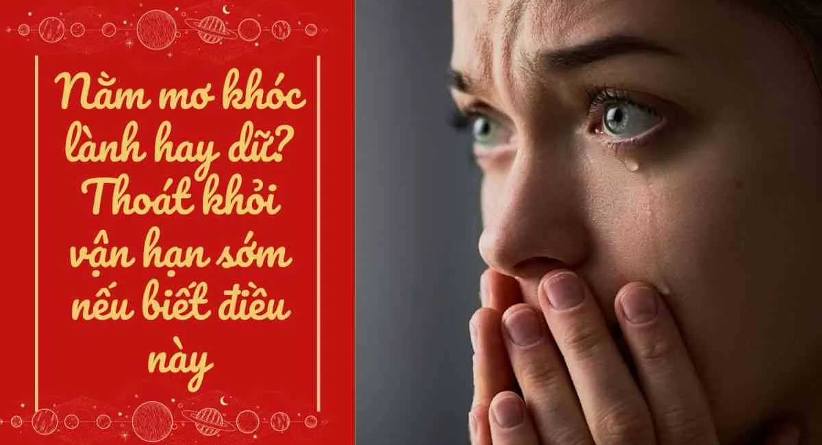 Nằm mơ khóc lành hay dữ? Thoát khỏi vận hạn sớm nếu biết điều này