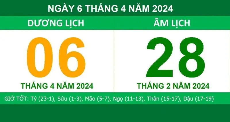 Ngày 28/2 âm là bao nhiêu dương 2024? Thu hút may mắn ập đến nhờ làm việc sau