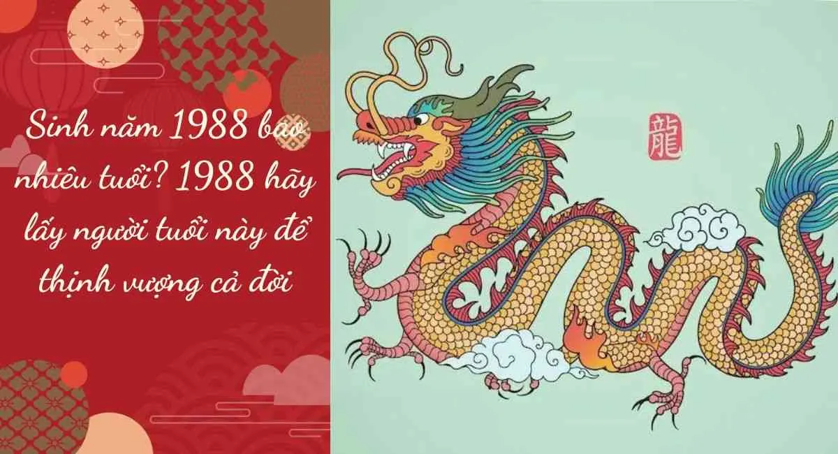 Sinh năm 1988 bao nhiêu tuổi, mệnh gì, tuổi con gì, cung gì?